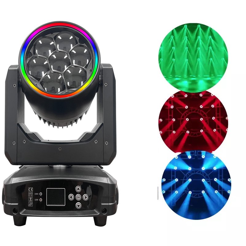 7x40w Mini Bee Eye7*40W RGBW 4in1 Zoom LED with Halo Ring Moving Head Light DJ Wedding Club DMX Light