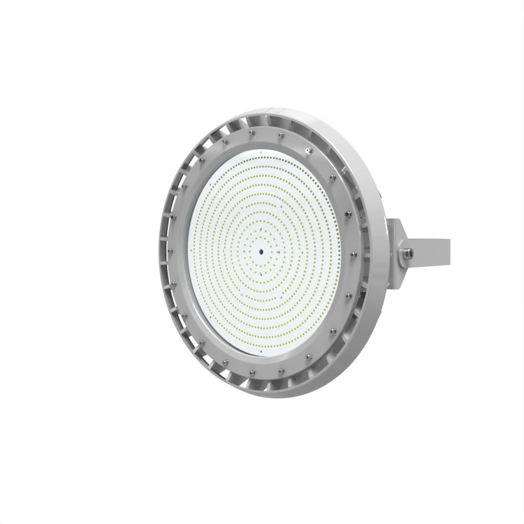 UL844 Class I Division 2 High Bay 250W IP66 Round Shape Explosion Proof Light with Battery Backup Emergency Mode 180mins
