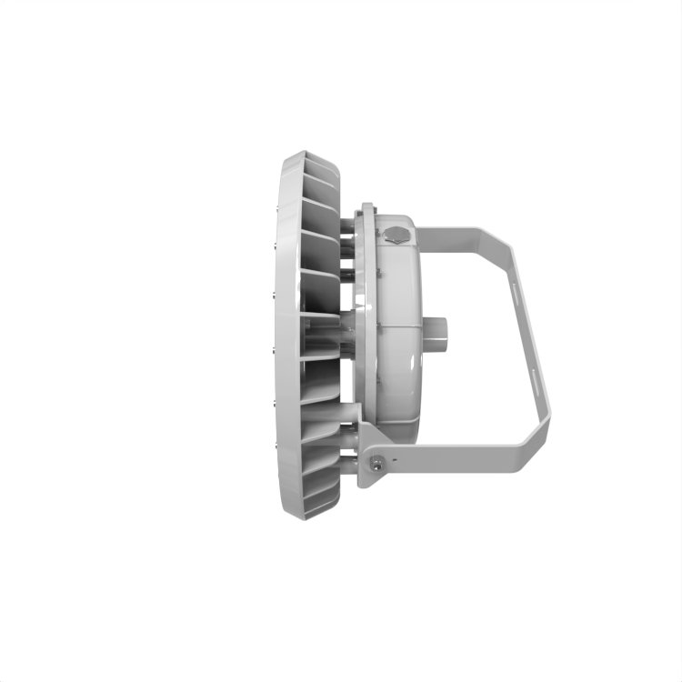 UL844 Class I Division 2 High Bay 250W IP66 Round Shape Explosion Proof Light with Battery Backup Emergency Mode 180mins