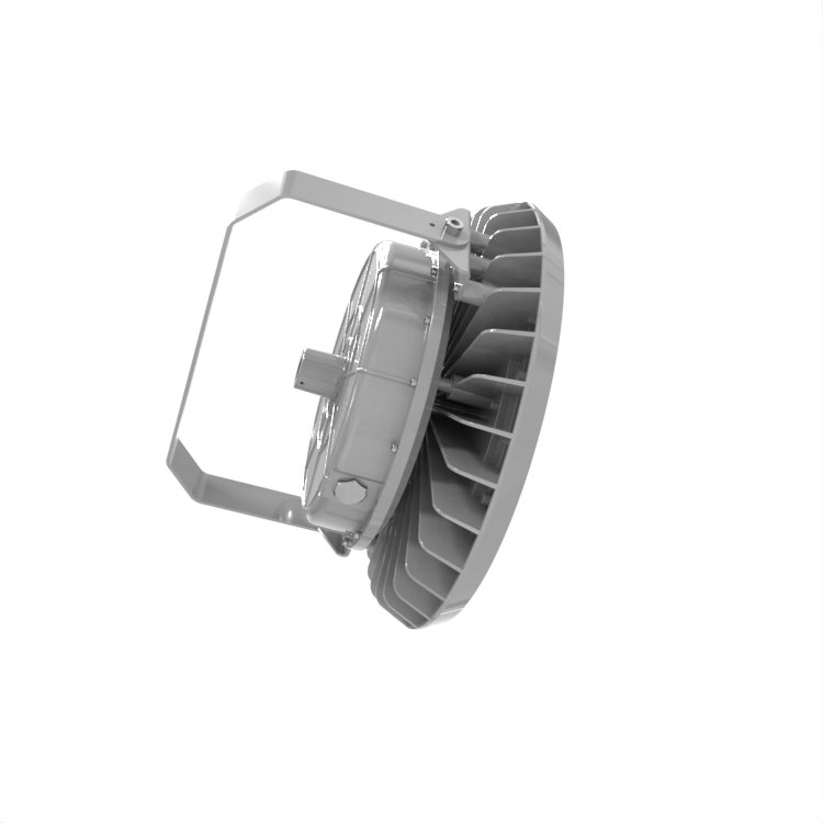 UL844 Class I Division 2 High Bay 250W IP66 Round Shape Explosion Proof Light with Battery Backup Emergency Mode 180mins