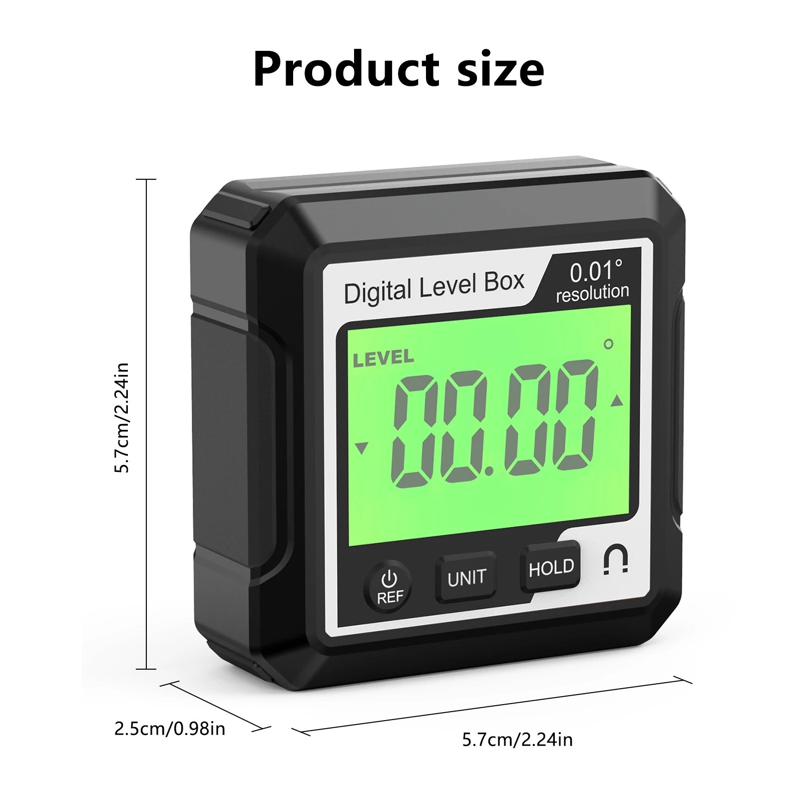 HW-LL029/LL030/LL031 Hot Selling Digital Protractor Inclinometer Level Goniometer 90 Degree Angle Gauge Level Meter with Magnet