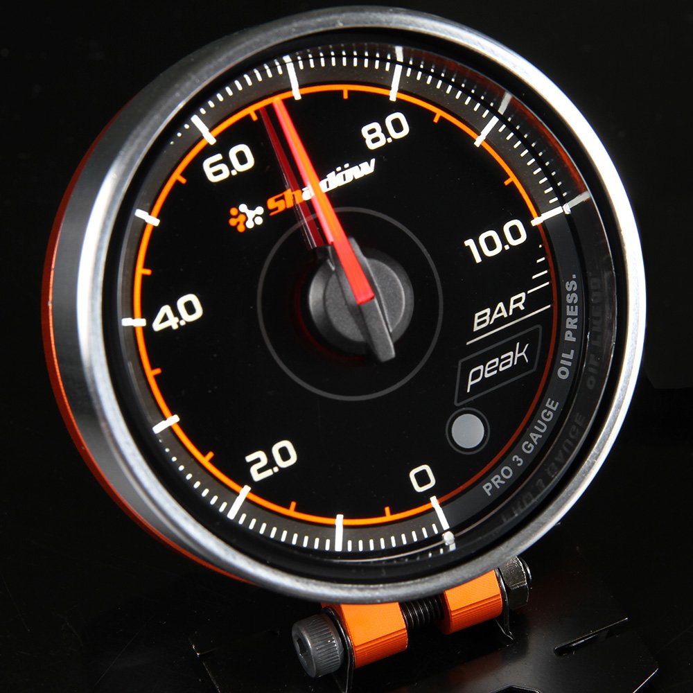 10 bar Aftermarket Oil Press Gauges Auto Meter 2.5 Inch 60mm and Clear Face Oil Pressure Gauge