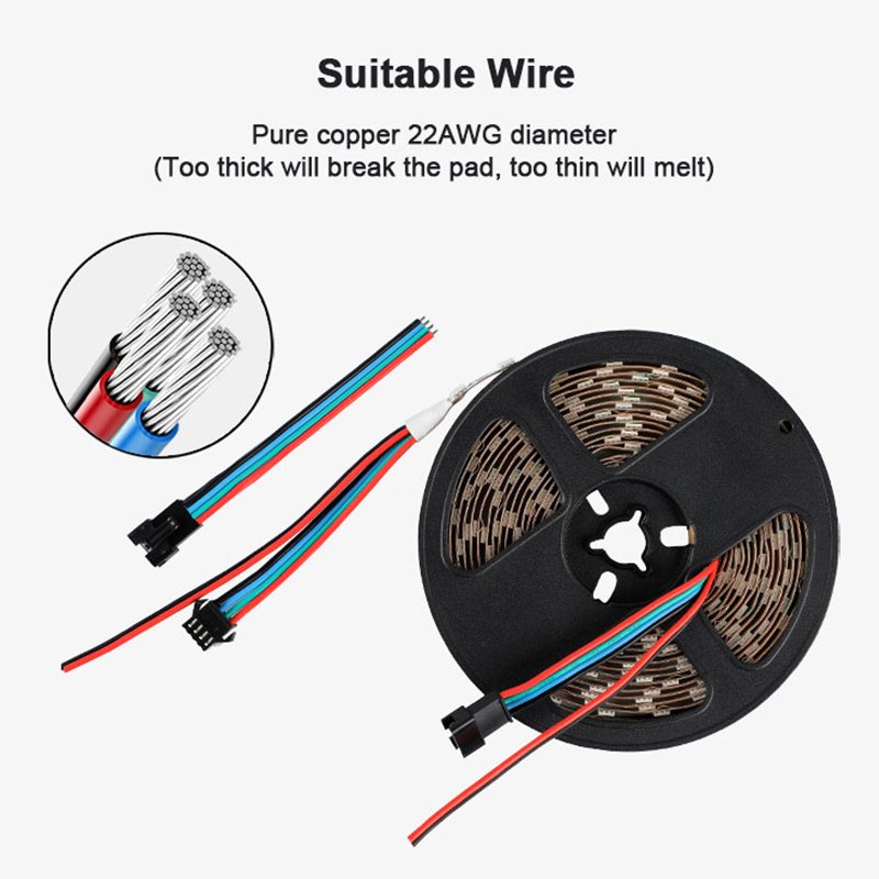 Ws2815 Led Strip 12v Digital Individual Addressable Daul Data Signals Smd 5050 DC12V 60 LEDs 144 Pixels Ws2815 LED Strip Light