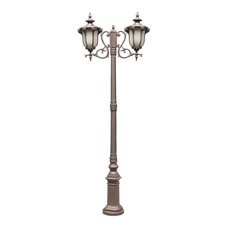 New Outdoor Classic European Style Waterproof Led Antique Street Light Pole Aluminum Garden Post Lamp