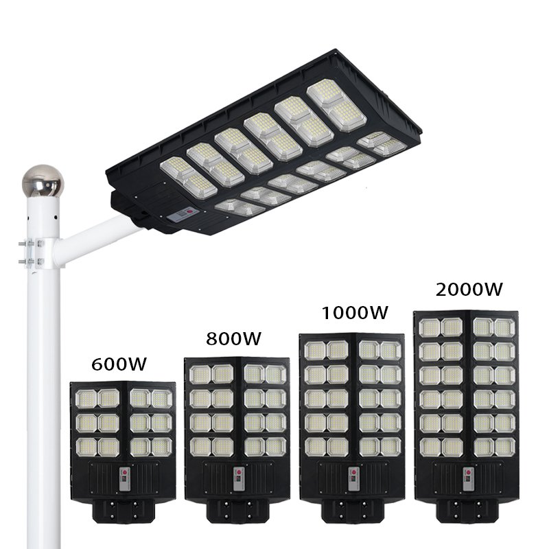 Wholesale 800W 1200W 2000w Led Solar Street Light Outdoor Ip67 Waterproof Solar Pole Street Light Project