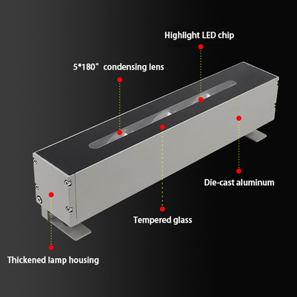 Long LED Window Sill Light Door Frame Corridor DMX512 External Control Outdoor Waterproof Courtyard Building External Wall Light
