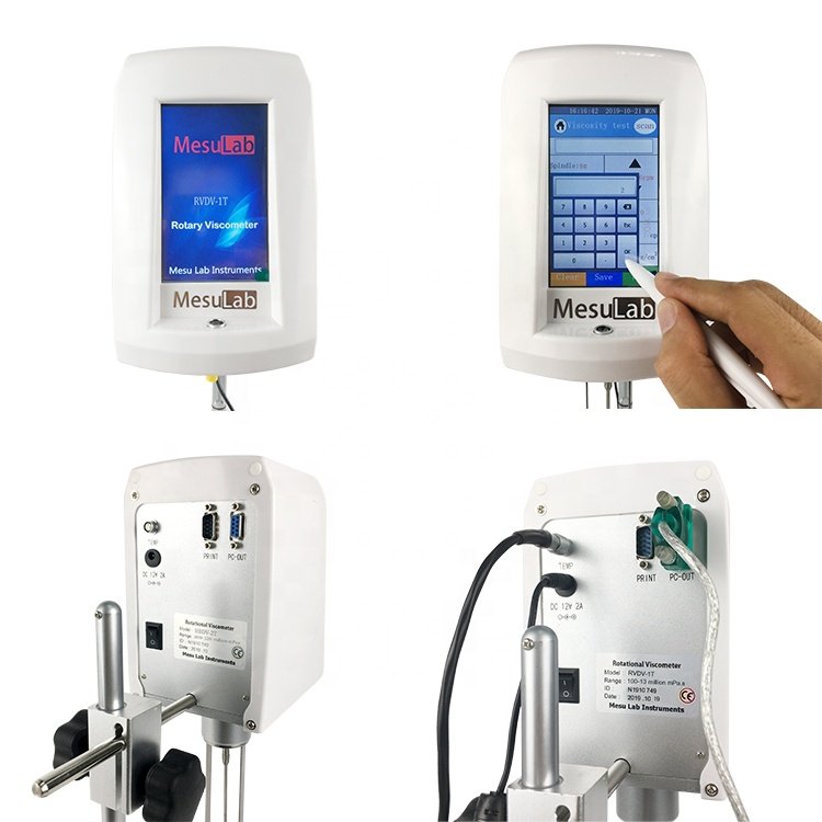 ME-RVDV-1T Lab Touch Screen Digital Rotational Viscosity test Meter Machine MesuLab DV DV1T Viscometer