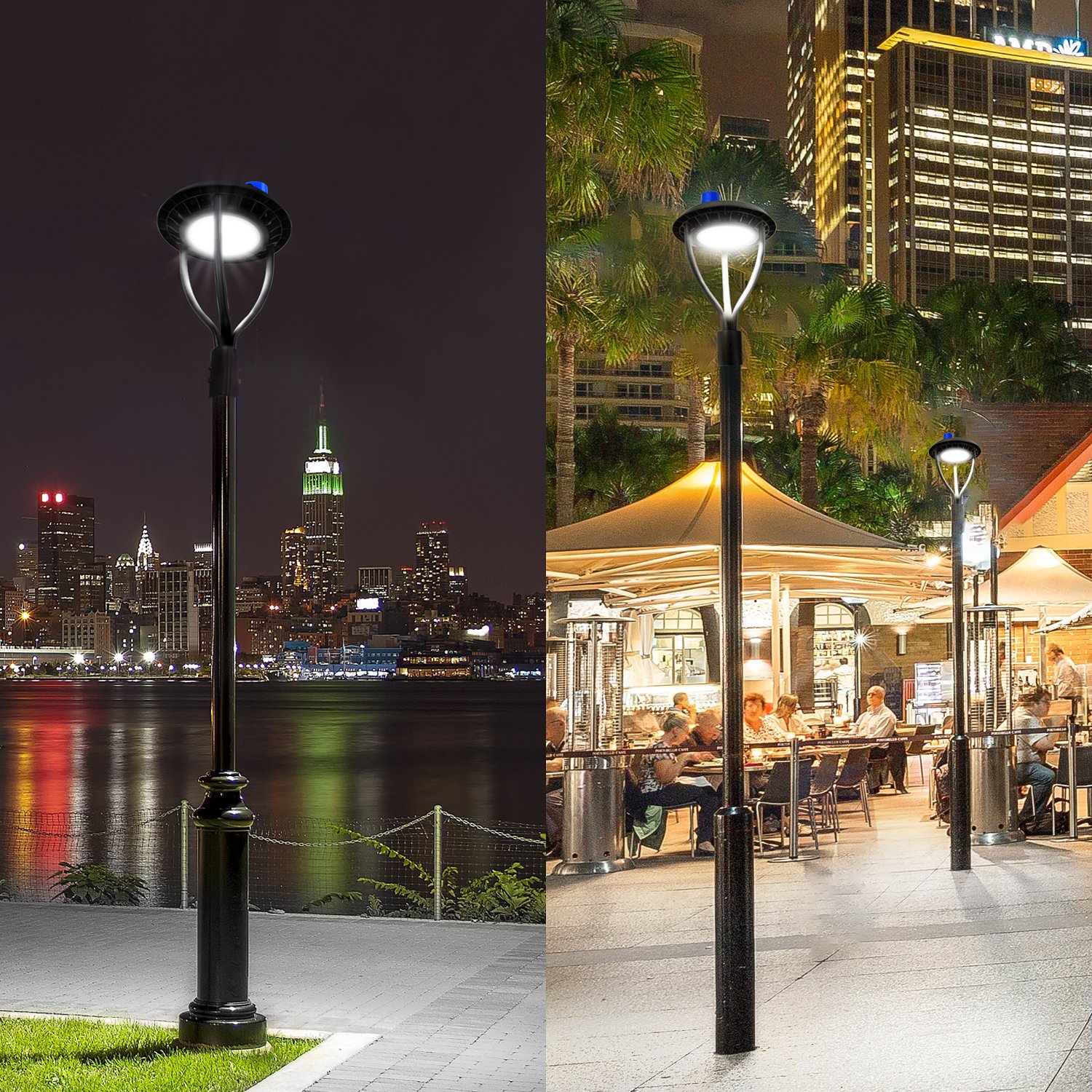 Area Post Top 60W-150W LED Pole Lights for Garden Road Street Lighting LED Post Top Lights With Wholesale Price