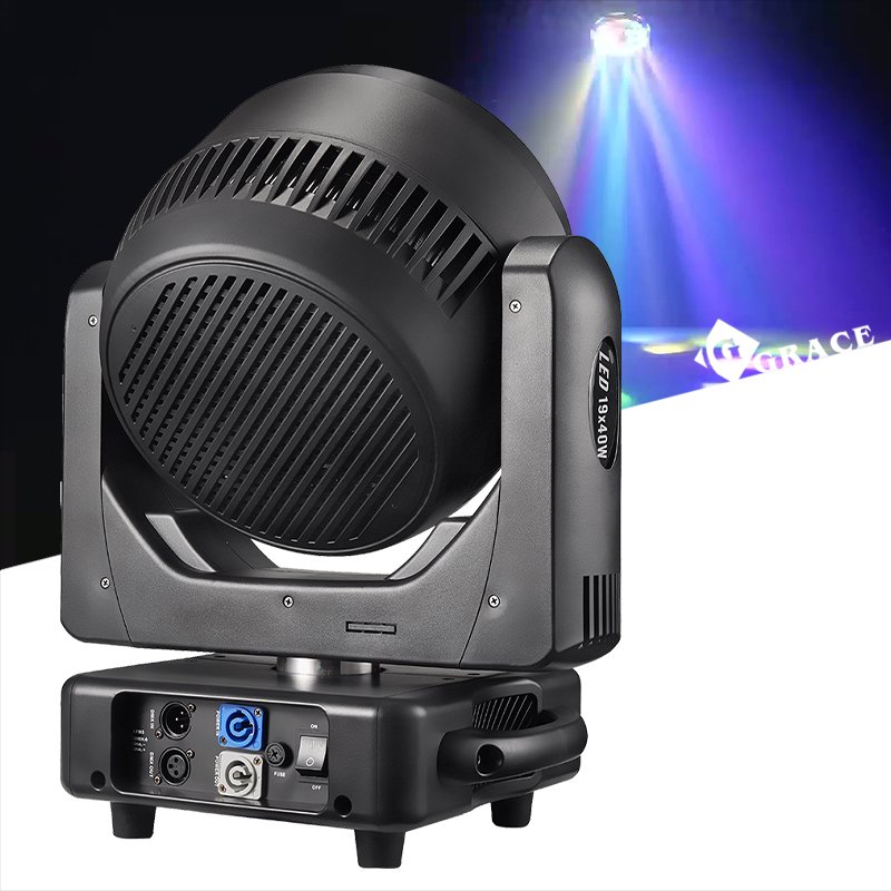 Grace 19x40w With Ring LED Moving Head Bee Eye Zoom Beam Wash Moving Head Stage Lighting