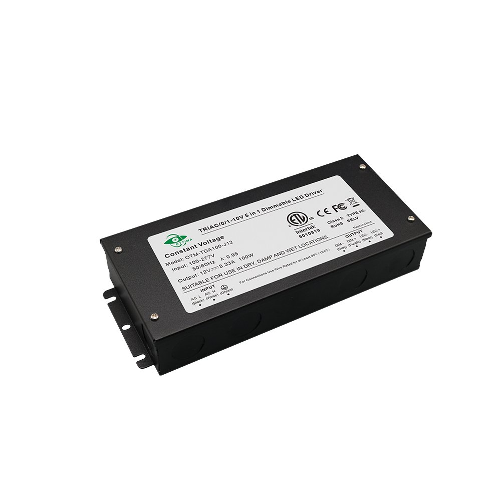 UL ETL FCC UL Class2 24vdc Power Supply 30 w 60 80 96 Watt Ac 110v Constant Voltage 010v Dimmable Integrated Tridonic Driver