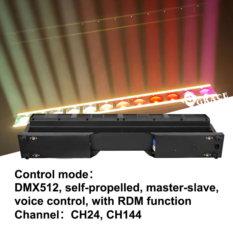 Igracelite 12x40W RGBW 4in1 LED Moving Head Stage Bar Concert Stage Lighting DJ Lights