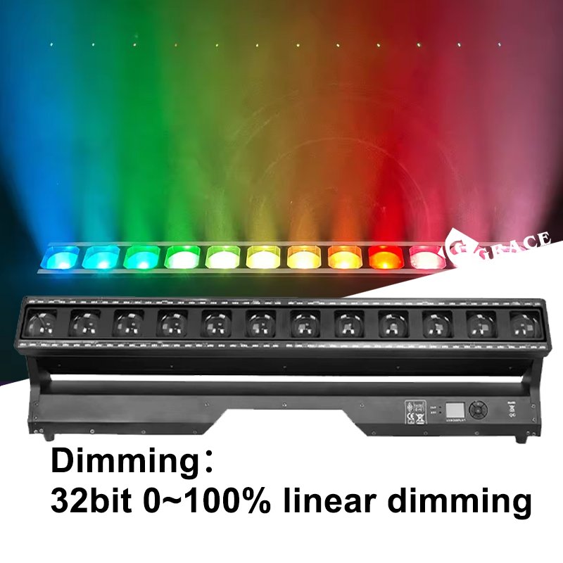 Igracelite 12x40W RGBW 4in1 LED Moving Head Stage Bar Concert Stage Lighting DJ Lights