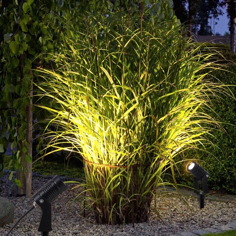 Low Voltage Aluminum Outdoor Spotlight Landscape Waterproof Ip65 Pathway Garden Spot Led Spike Lighting Cob Led Light Garden
