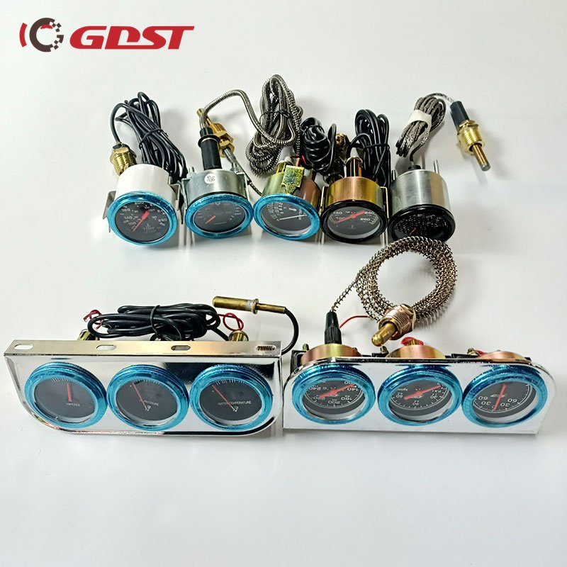 GDST Hotselling Chinese Factory Price Auto Parts Energy 3in1 Triple Gauge Meter Set