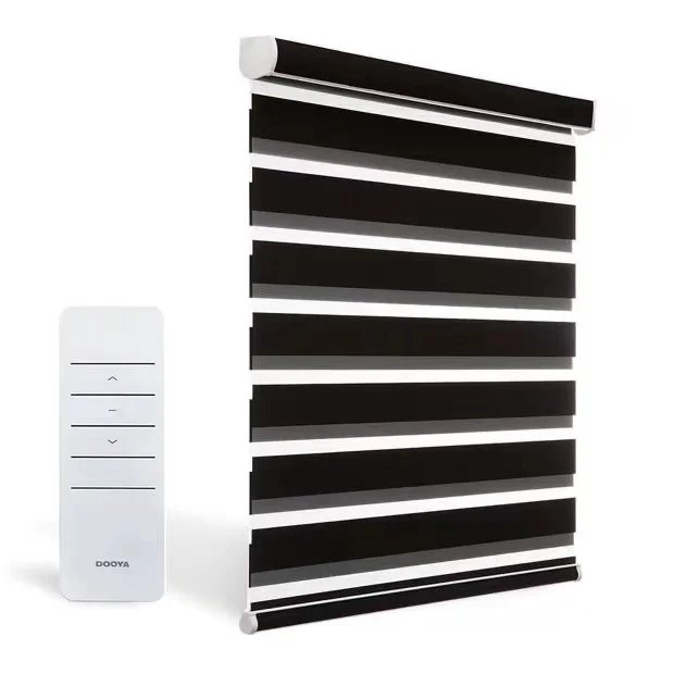 Custom Double Zebra Shade Electric Motorized Zebra Blinds for Automatic Window Blinds