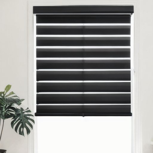 Custom Double Zebra Shade Electric Motorized Zebra Blinds for Automatic Window Blinds