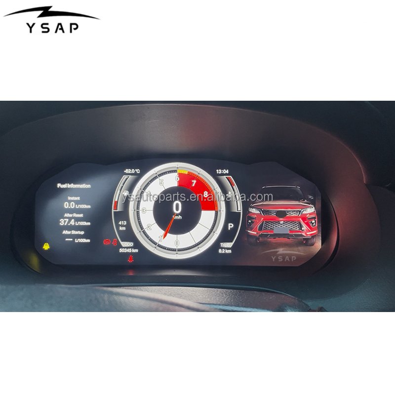 Digital Speed Meter LCD Cluster for 2016 2017 2018 2019 2020 2021 2022 2023 2024 Fortuner Dashboard Instrument