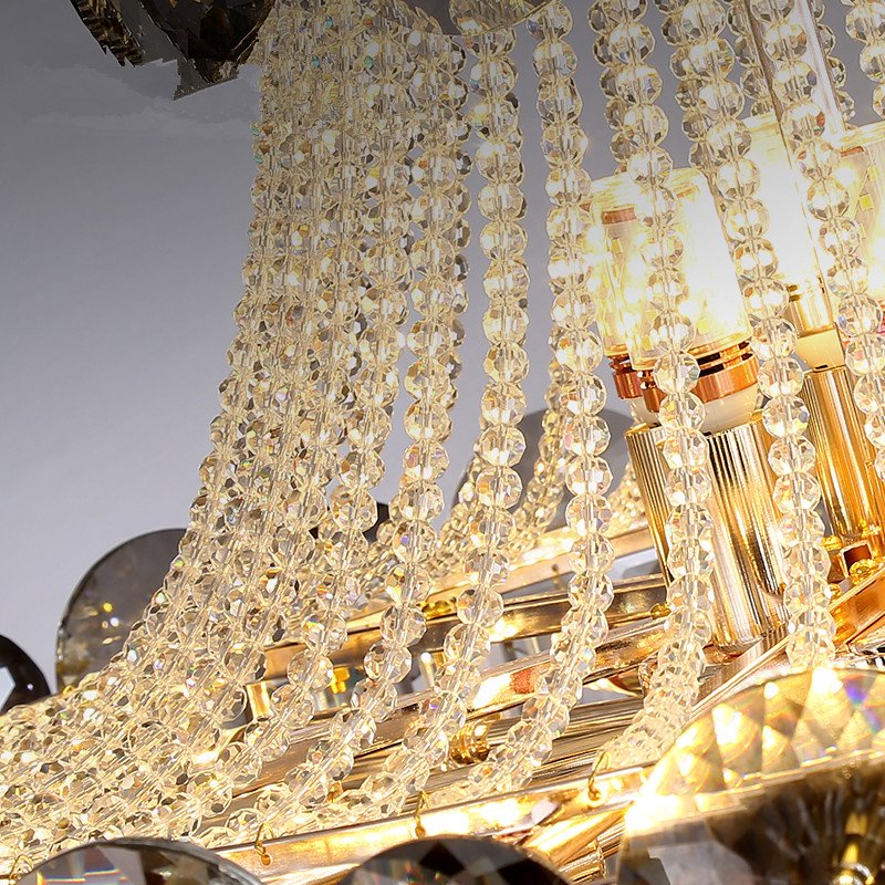 2024 Villa Round Indoors Staircase Crystal Chandelier Modern