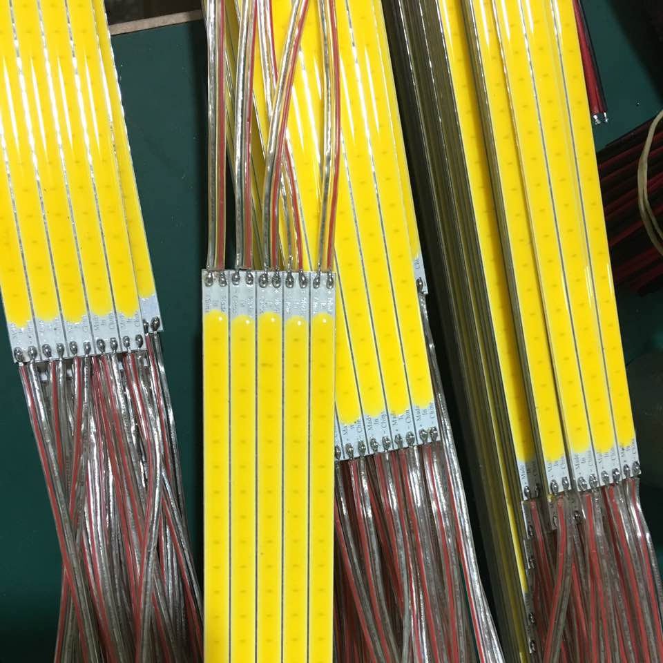 Rigid Cob Led Strip Light Slim Dc 12v Warm White Cold White Led Lighting Strip for Car Hiking Camping