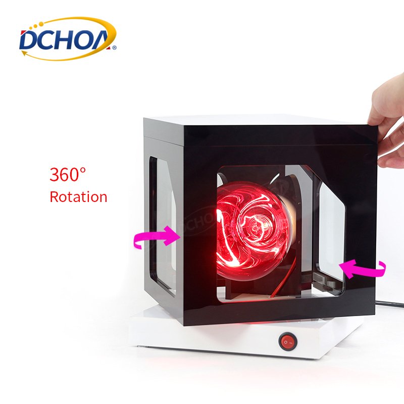 DCHOA Automotive Tint Detection Four Sided Rotatable Solar Film Tester With One Solar Fan