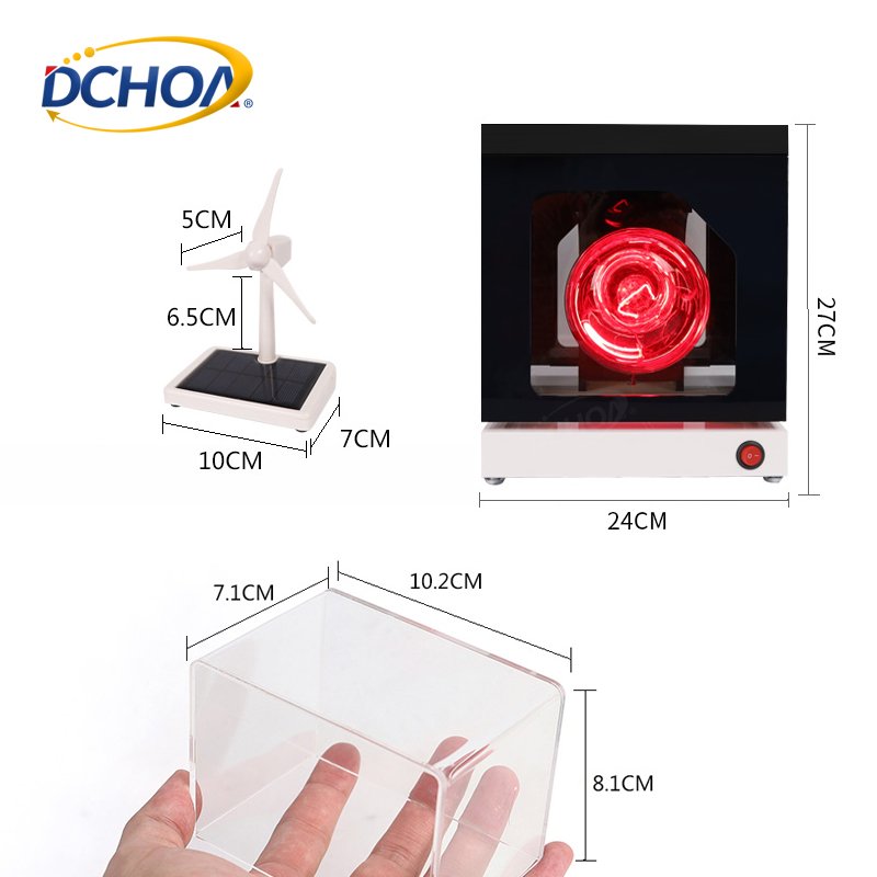 DCHOA Automotive Tint Detection Four Sided Rotatable Solar Film Tester With One Solar Fan