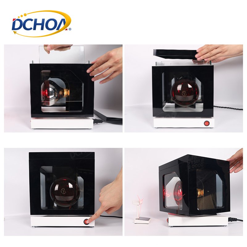 DCHOA Automotive Tint Detection Four Sided Rotatable Solar Film Tester With One Solar Fan