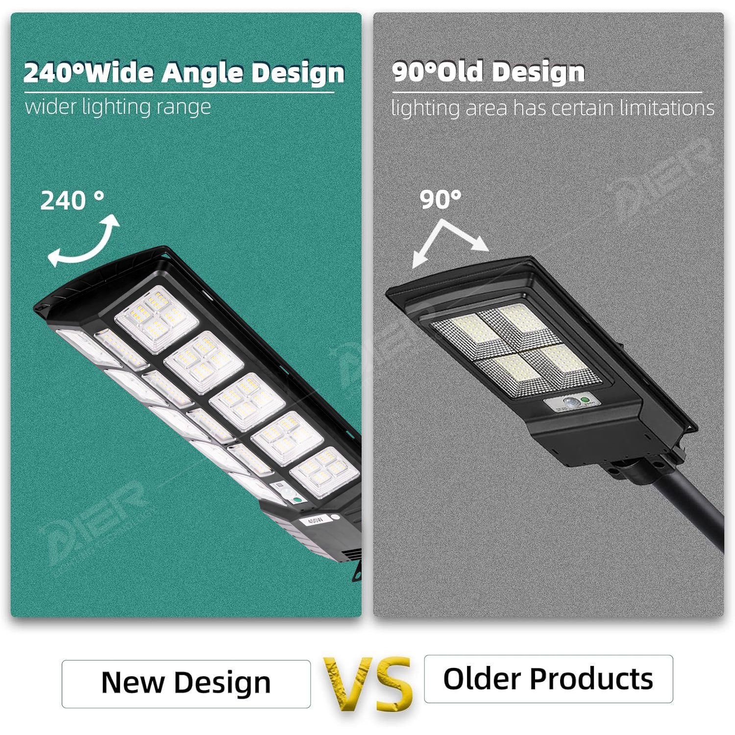 High Lumen Ip65 Waterproof 100w 200w 300w Remote Control in One Integrated Outdoor Solar Lamp Led Solar Street Light