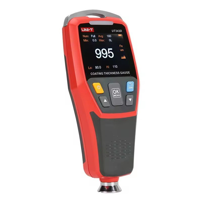 UNI-T UT343A/UT343D/UT343E Digital Car Paint Thickness Gauge 2000 Coating Meter Paint Tester With Bluetooth Flashlight
