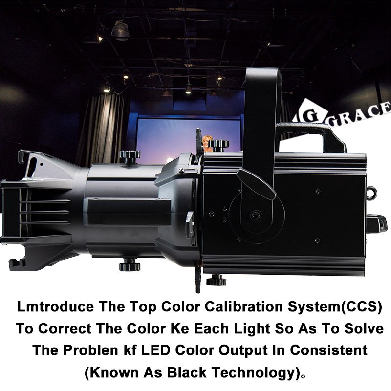 Igracelite RGBWA 5in1 Prefocus LED Profile Stage Light PWM Mode CRI>95 Ellipsoidal Led Light