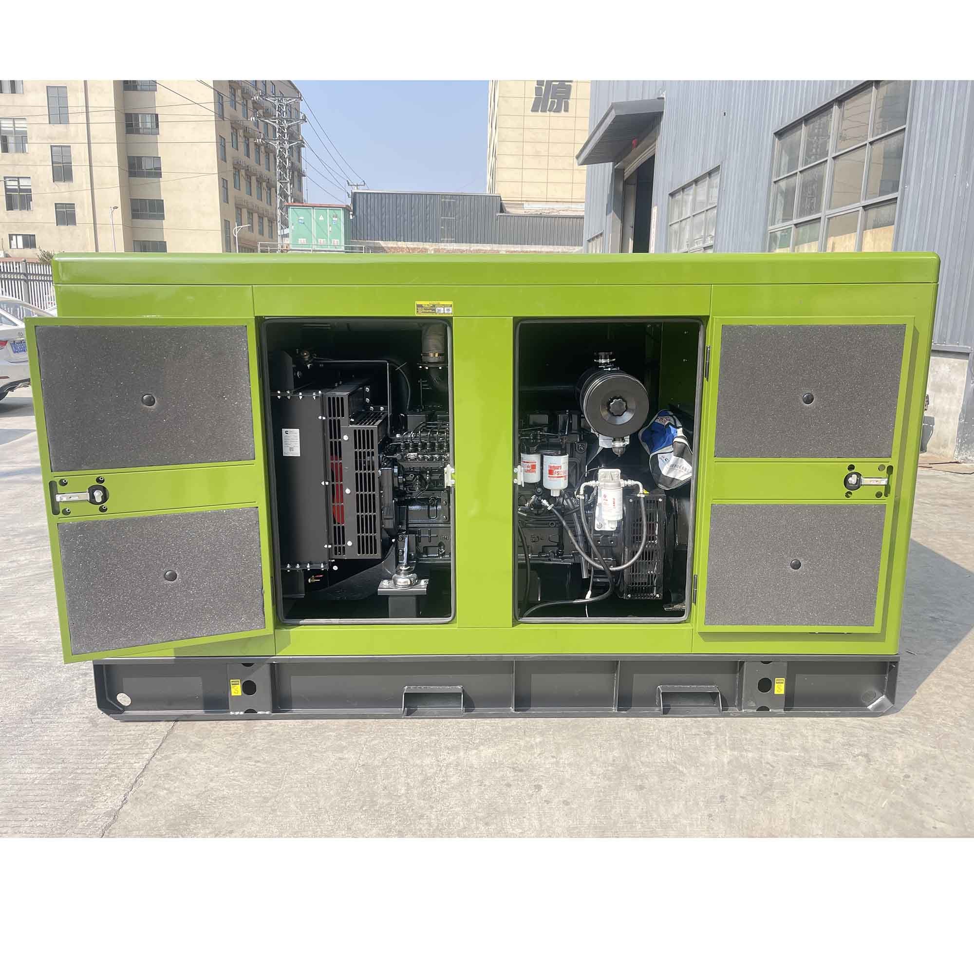 Single Phase 125 KVA 125KVA 100KW 100 KW Cum Mins Engine 1 Phase Genset Green Silent Diesel Generator