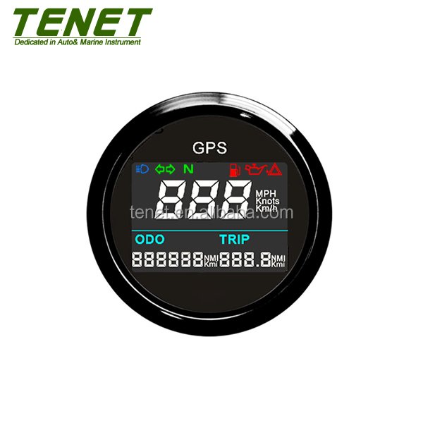 52mm Digital Speedometer Universal Auto Meter Mini Size Speedometer for Scooter Boat Dirt Truck Waterproof Speedo