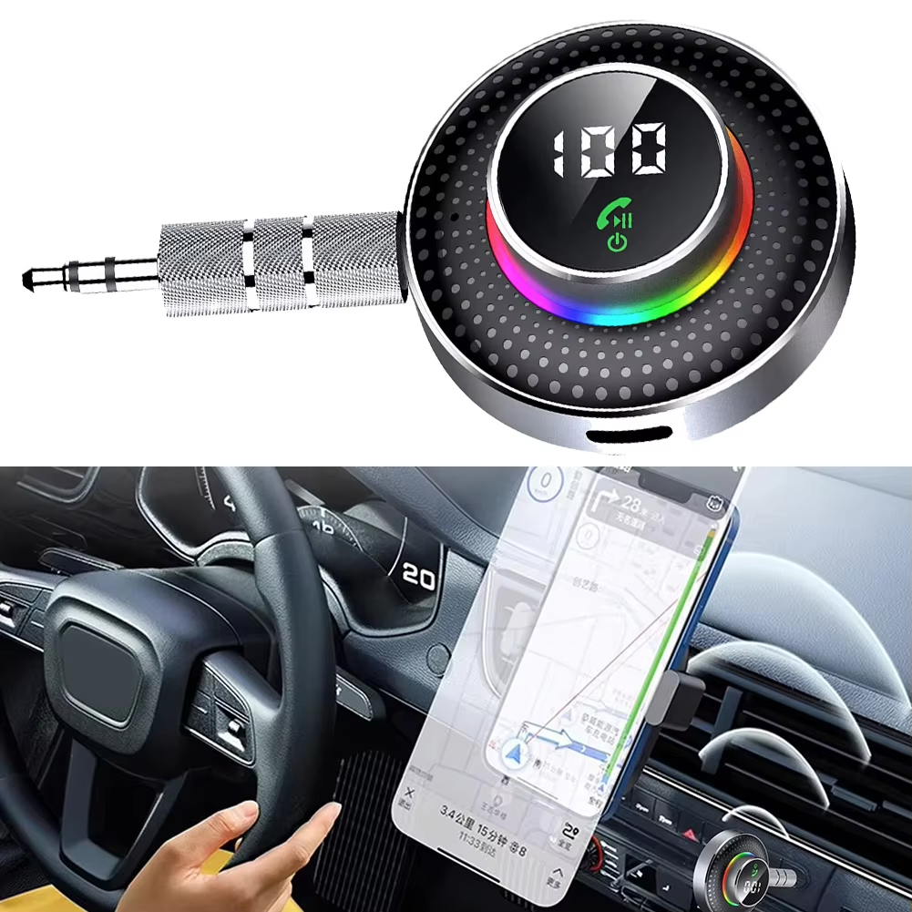 Special Offer Bt 5.0 Receiver for Car, Noise Cancelling Bt AUX Adapter, Bt Music Receiver for Home Stereo/Wired Headphone