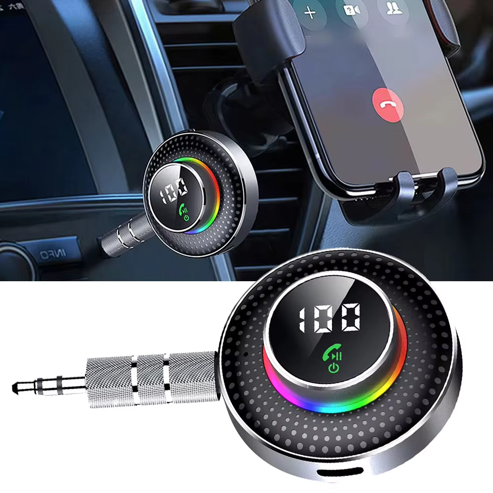 Special Offer Bt 5.0 Receiver for Car, Noise Cancelling Bt AUX Adapter, Bt Music Receiver for Home Stereo/Wired Headphone