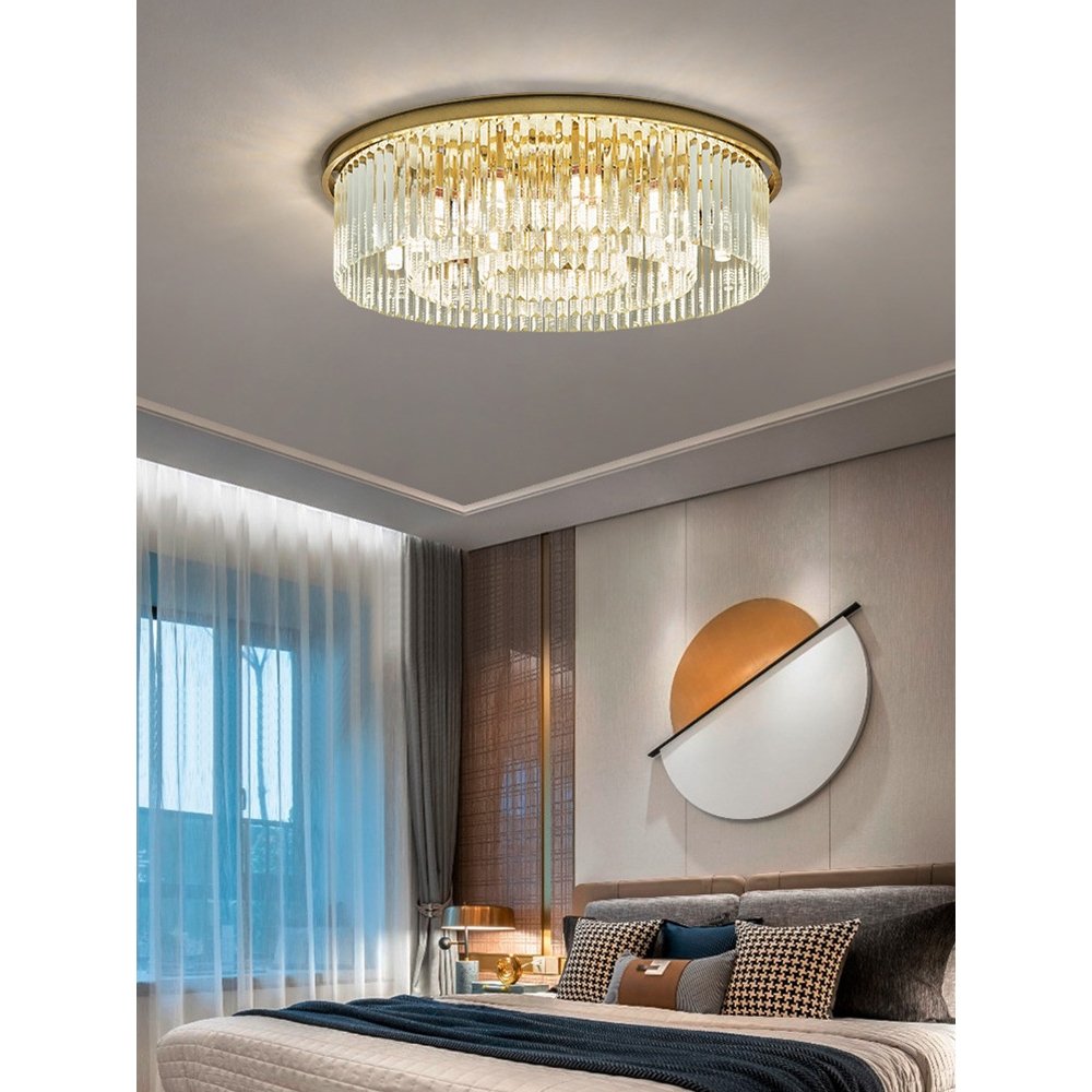 Light Luxury Crystal Bedroom Light Simple Study Restaurant Postmodern Warm Romantic Led Room Ceiling