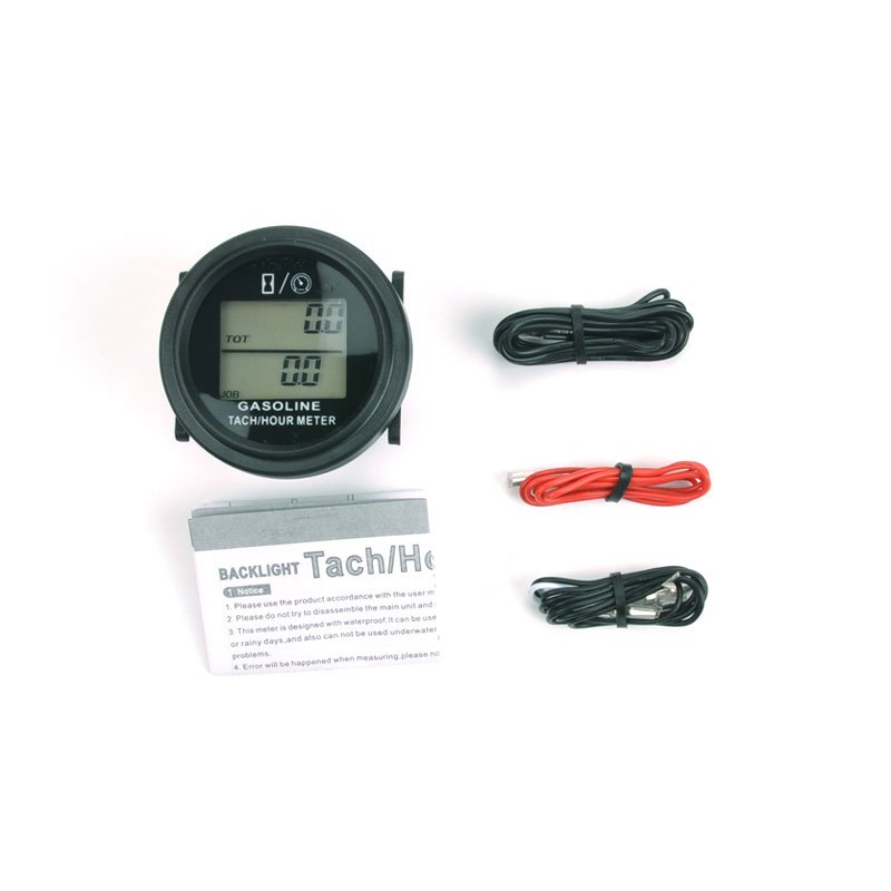 Induction Tachometer Auto Gauge Tachometer Motorcycle Digital Tachometer for ATV Boat Snowmobile Marine