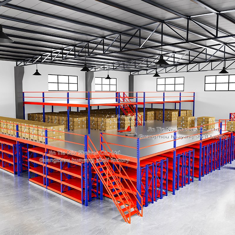 I Beam Steel Structure Mezzanine Floor Structure Steel Warehouse Racking Mezzanin Balcony Extension Apartment