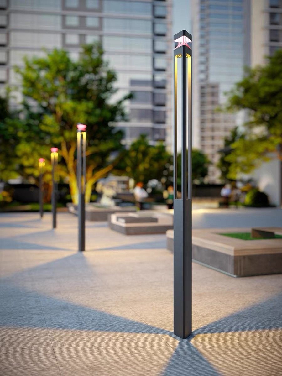 Modern Minimalist Style Factory Customized Aluminum 3000K 4000K AC 100-240V IP65 Waterproof Channel Courtyard LED Garden Light