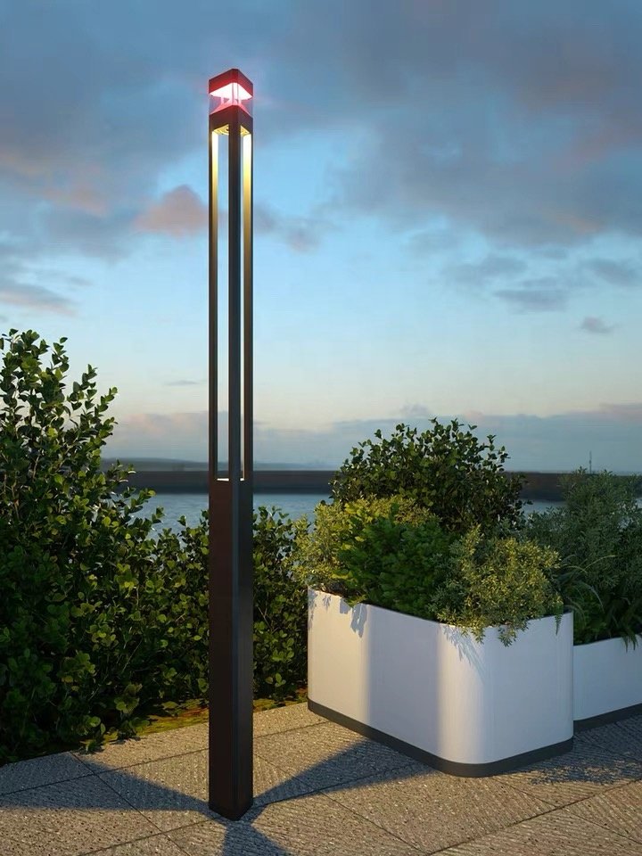 Modern Minimalist Style Factory Customized Aluminum 3000K 4000K AC 100-240V IP65 Waterproof Channel Courtyard LED Garden Light