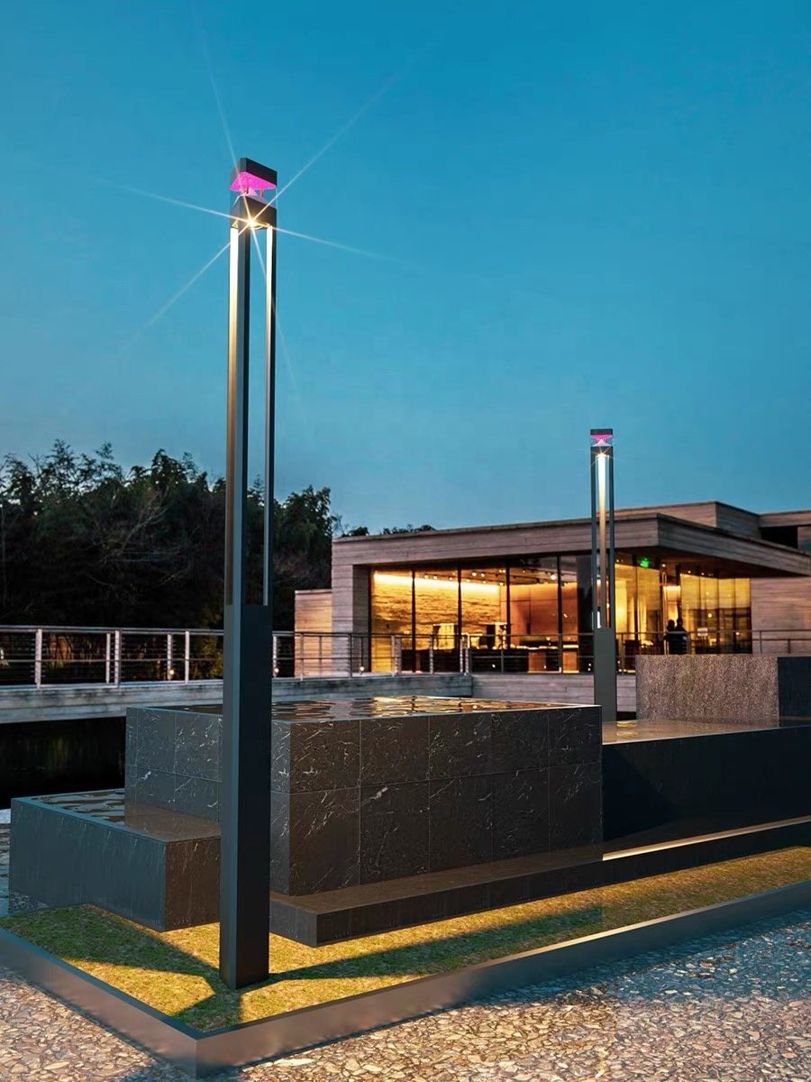 Modern Minimalist Style Factory Customized Aluminum 3000K 4000K AC 100-240V IP65 Waterproof Channel Courtyard LED Garden Light