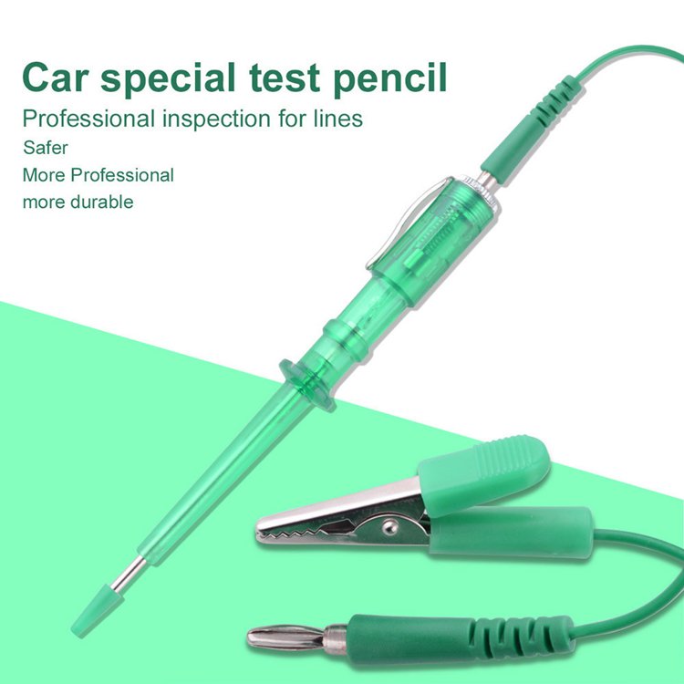 Auto Test Probe Lamp Copper Detector Voltage Volt Meter Pencil DC 6V 12V 24V Car Light Circuit Tester Pen