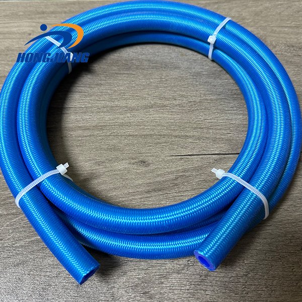 Food Grade Silicone Braided Tube High Pressure Resistant 8mm 10mm 12mm Reinforced Silicone Tubing