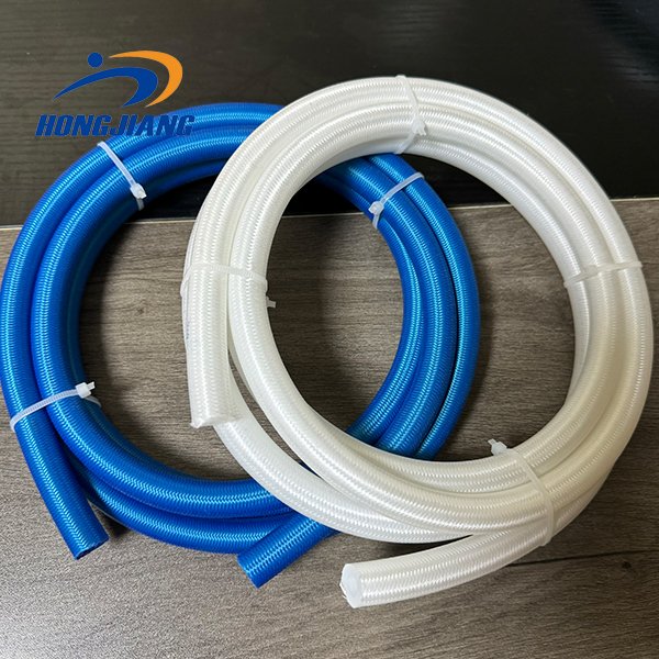 Food Grade Silicone Braided Tube High Pressure Resistant 8mm 10mm 12mm Reinforced Silicone Tubing