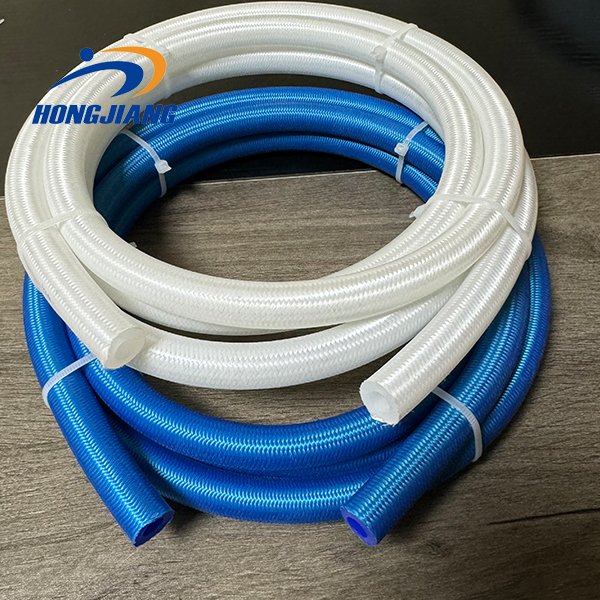 Food Grade Silicone Braided Tube High Pressure Resistant 8mm 10mm 12mm Reinforced Silicone Tubing