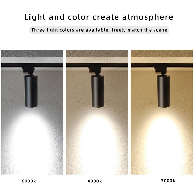 LED COB Track Light 10W 20W Museum Exhibition Lighting Dimmable Rail Spotlight Aluminum Focus Track Lights