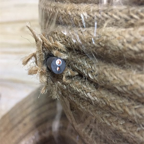Tonghua 2*0.75mm Environmental Friendly Natural Hemp Fabric Linen Electrical Cable Textile Wire for Decorative Pendant Lamp