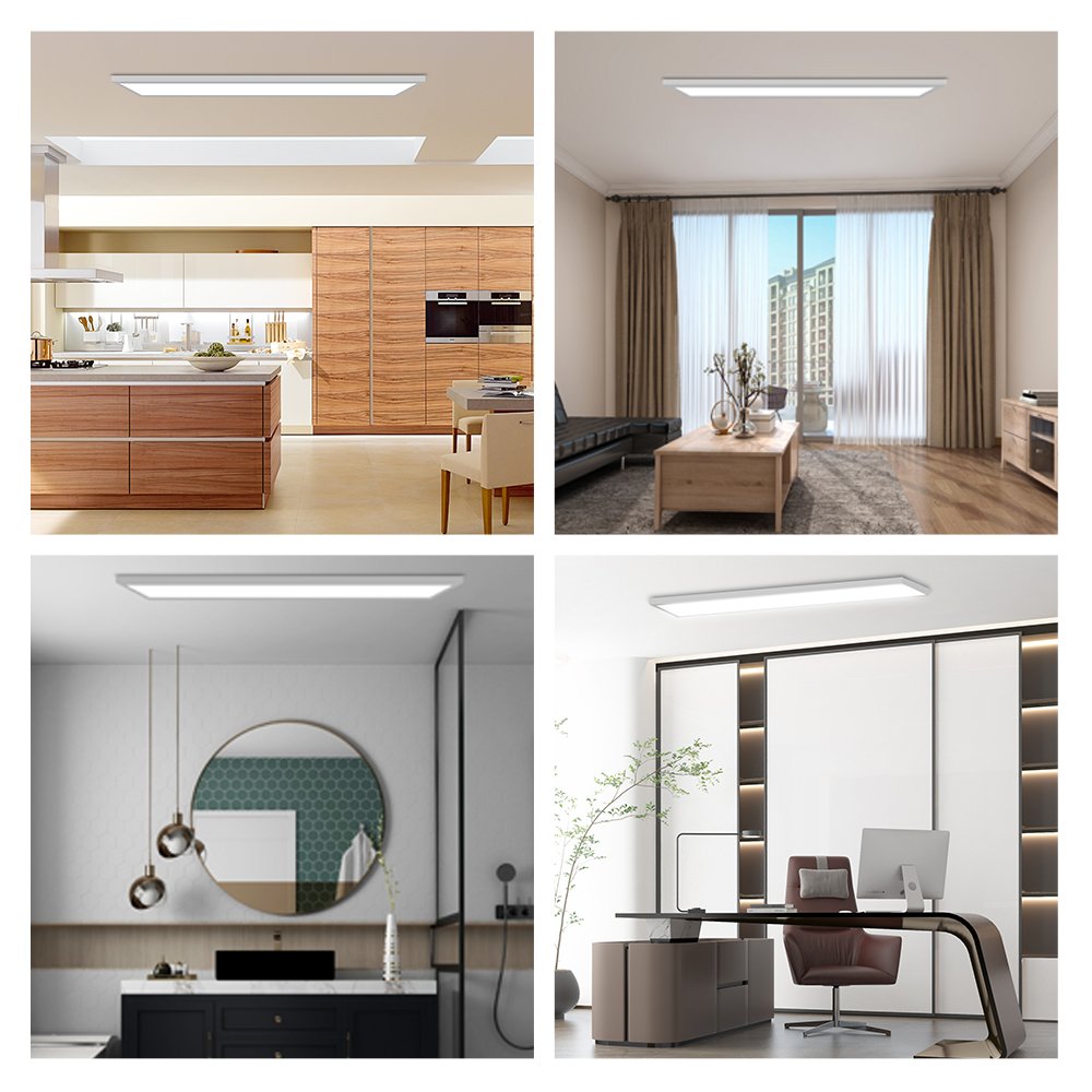 1x4 Rectangle 40W 6500K Led Panel Light Office Hotel Commercial Backlit Ceiling Light
