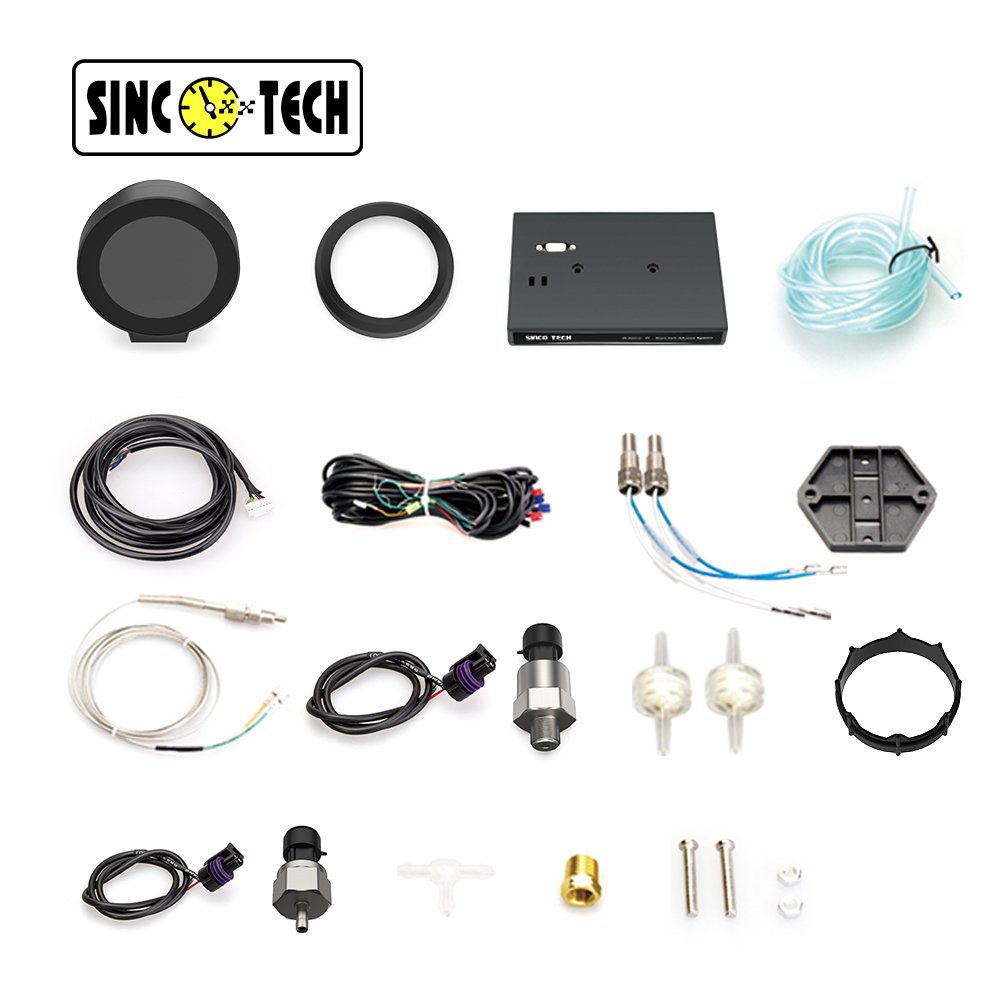 SincoTech DO912 Sensor kit Universal Digital Speedometer Tachometer Volts Boost Oil Pressure Water Temp EGT AFR Meter Gauge