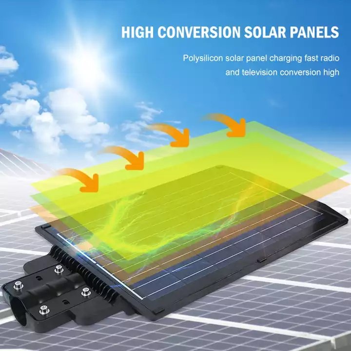 Motion Sensor ABS IP65 Waterproof Outdoor 200W 300W 400W 500W Integrated Solar Powered Street Lamp Street Light All in One