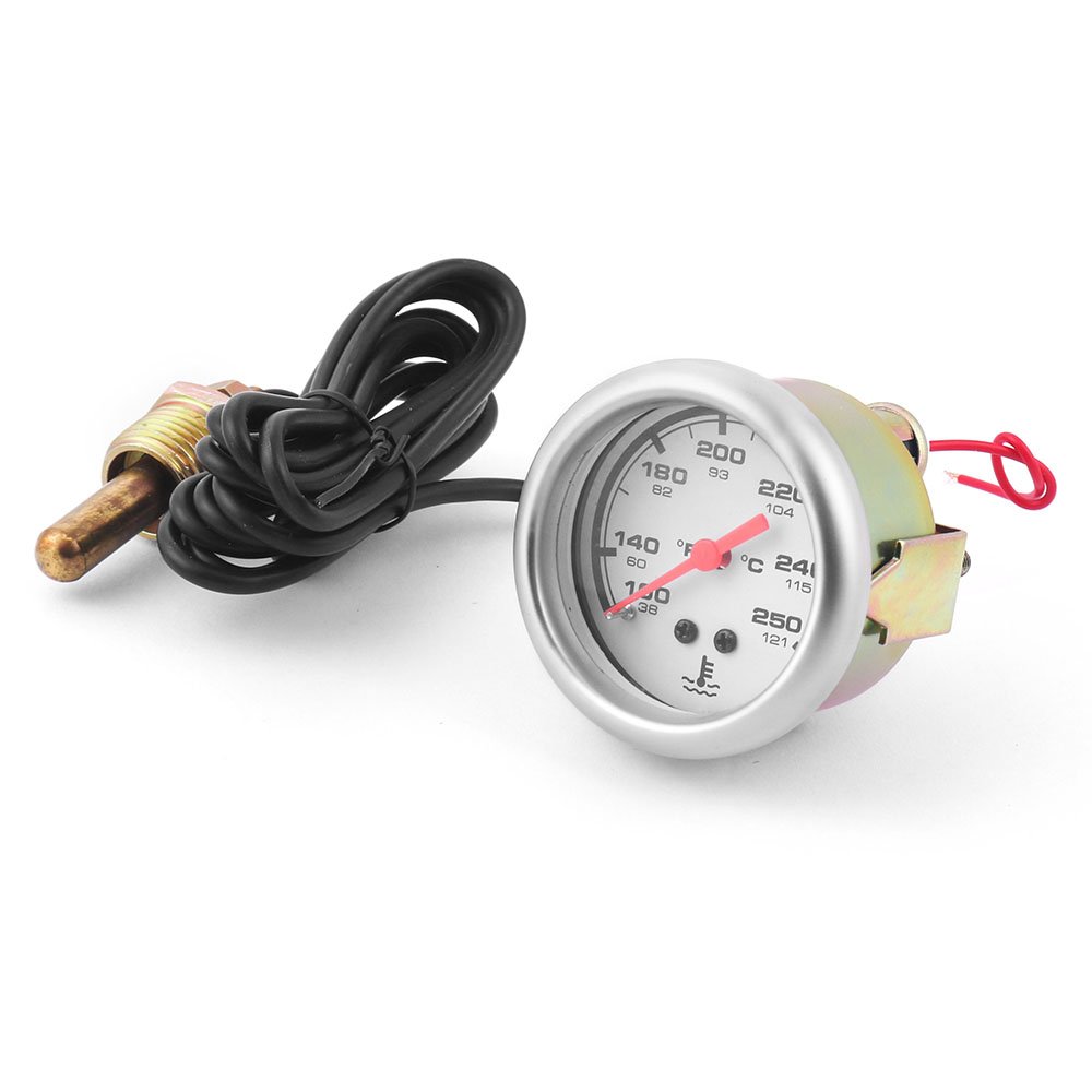 2\" 52mm Mechanical 12V Auto Meter NPT 1/2-14 Car Water Temp Gauge 38-121℃/100-250℉ Water Temperature Vacuum Gauge with Sensor