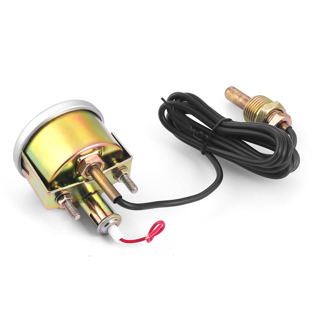 2\" 52mm Mechanical 12V Auto Meter NPT 1/2-14 Car Water Temp Gauge 38-121℃/100-250℉ Water Temperature Vacuum Gauge with Sensor